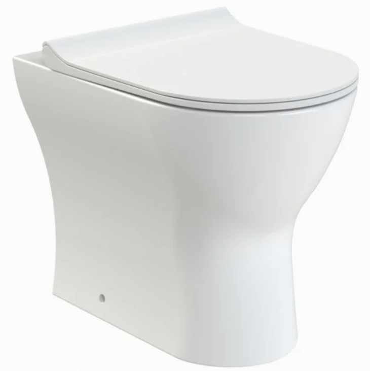 Nuie Freya Rimless Back to Wall Toilet & Soft Close Seat