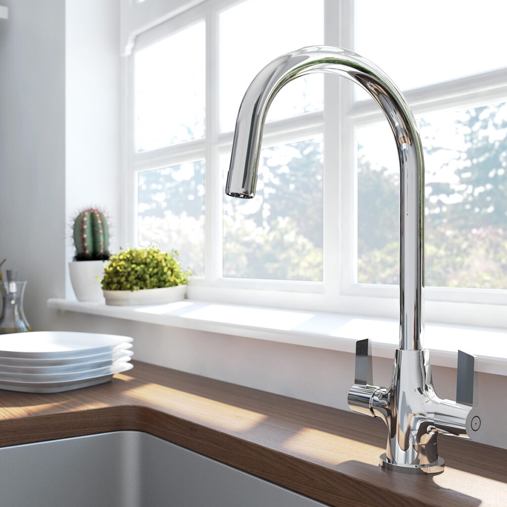 Bristan Echo Easyfit Kitchen Mixer Tap - Chrome - Image 2
