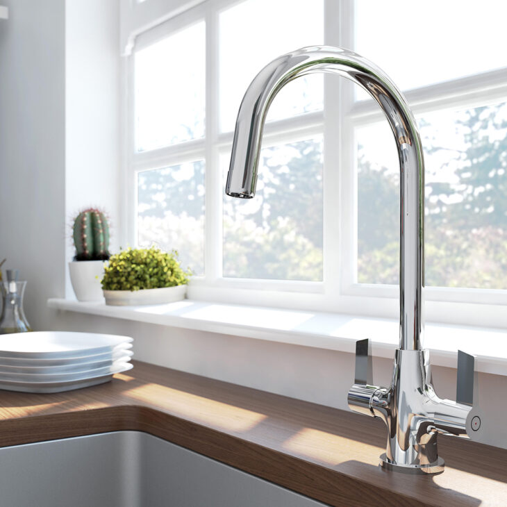 Bristan Echo Easyfit Kitchen Mixer Tap - Chrome - Image 2