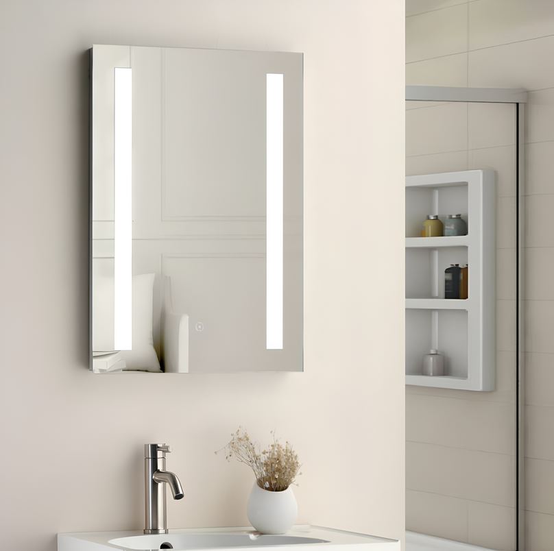 Niall LED Touch Demister Mirror & Shaver Socket 700mm x 500mm - Image 2