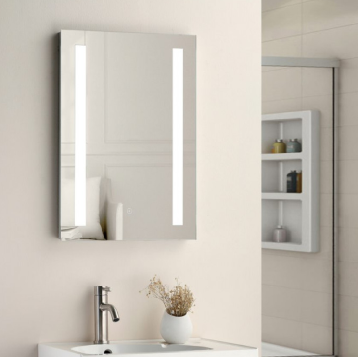 Niall LED Touch Demister Mirror & Shaver Socket 700mm x 500mm - Image 2