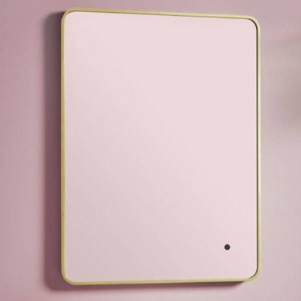 Alfie Brushed Brass Soft Edge LED Bathroom Mirror – 2 Size’s - 500mm x 700mm Mirror