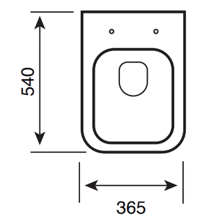 Kartell Eklipse Square Rimless Back To Wall Toilet & Seat - Image 2