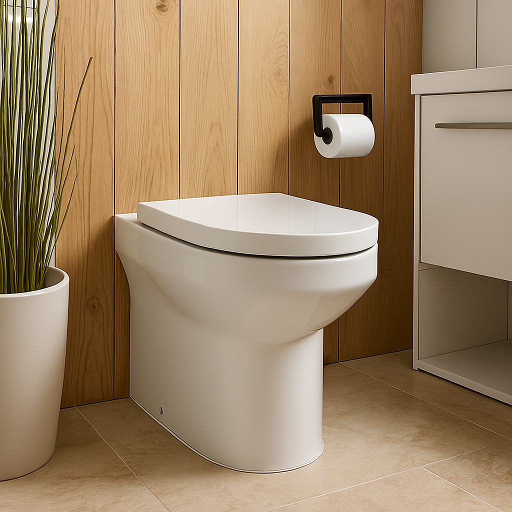 Kartell Bijoux Rimless Back To Wall Toilet Pan & Soft Close Seat