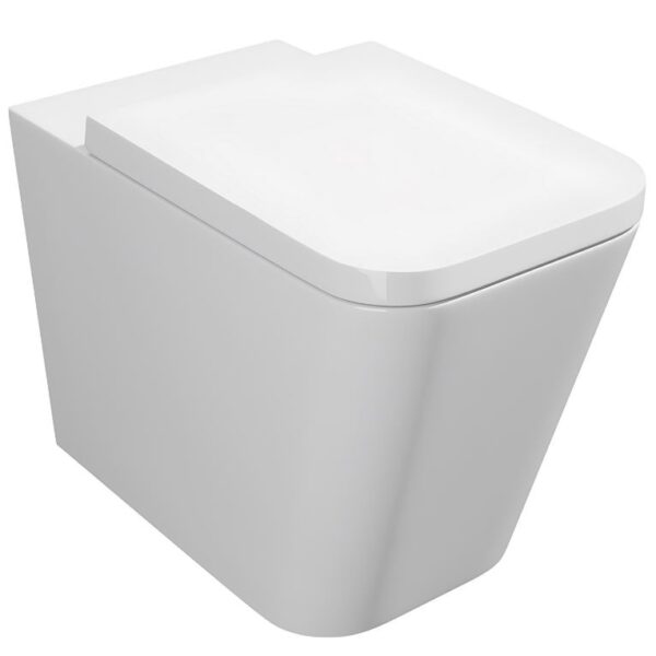 Kartell Genoa Square Back to Wall Rimless Toilet & Soft Close Seat