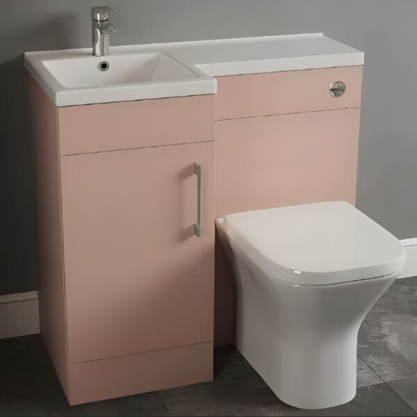 900mm L Shape Combination Furniture Dusty Pink
