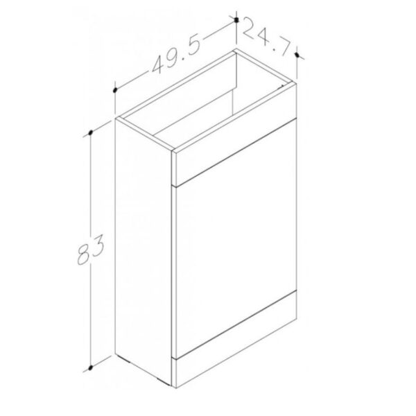L-Shaped 2 Drawer Furniture Pack 1100MM – Includes Cistern - Image 5