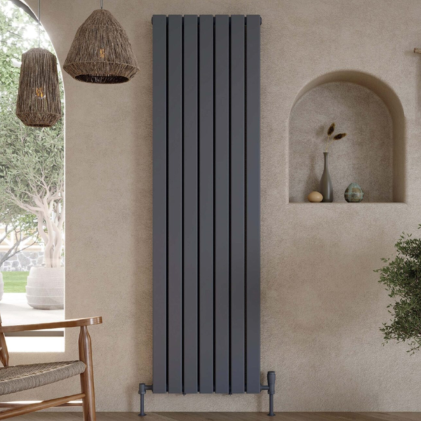 Bravo Designer Radiator Single 1600mm x 408mm – Anthracite