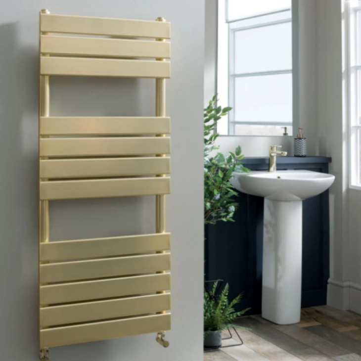 Malibu Designer Radiator 500mm x Various Heights - Brushed Brass