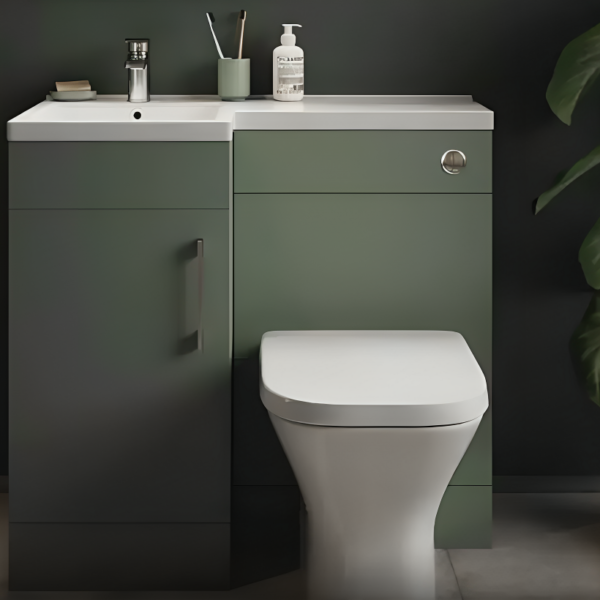 900mm L Shape Combination Furniture Pistachio Green - Image 3