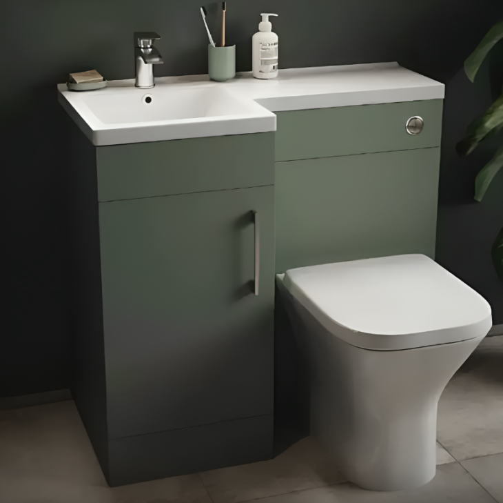 900mm L Shape Combination Furniture Pistachio Green