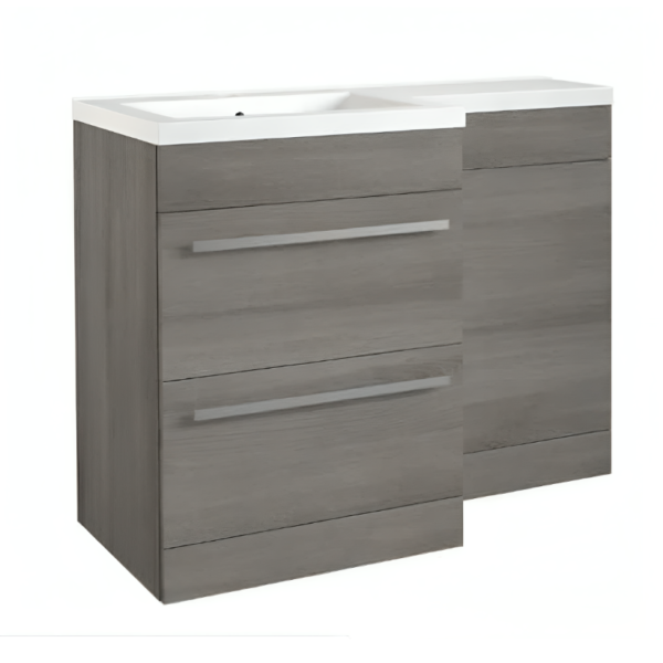 L-Shaped 2 Drawer Furniture Pack 1100MM – Includes Cistern - Image 2