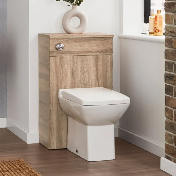 Kore Sonoma Oak 500mm Back To Wall WC Unit - Image 2