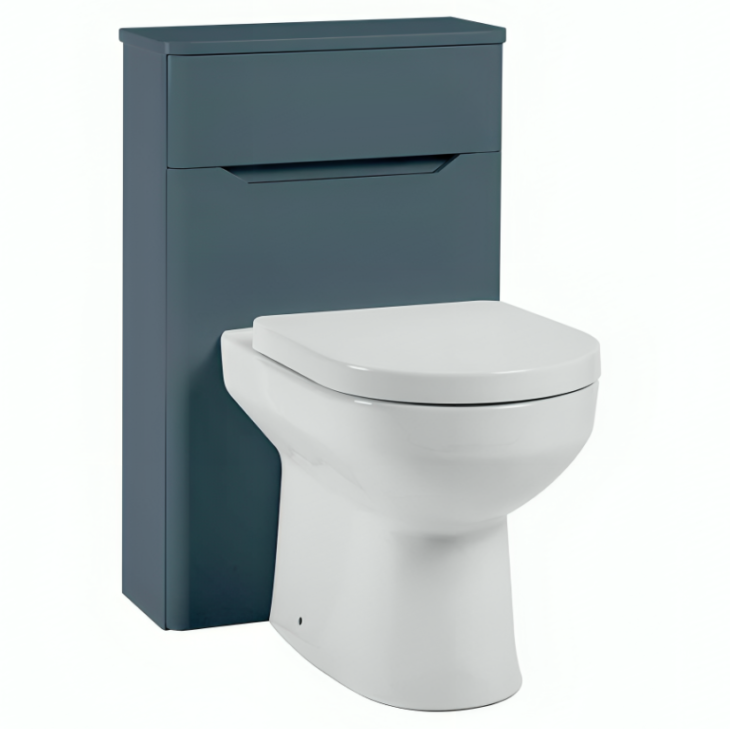 Bella Back To Wall WC Toilet Unit 500mm - Blue
