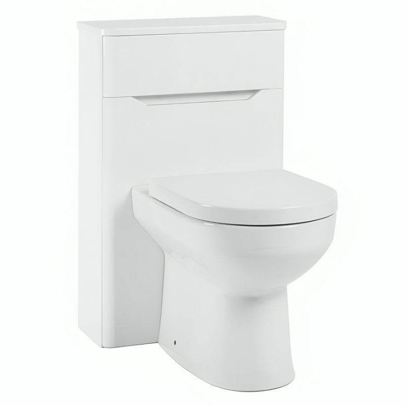 Bella Gloss White Back To Wall WC Toilet Unit 500mm