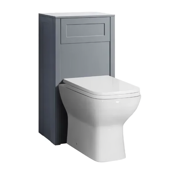 Traditional 500mm Back To Wall Wc Unit - Matt Grey