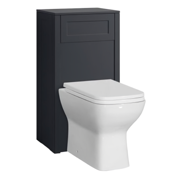 Traditional 500mm Back To Wall Wc Unit – Shadow Grey