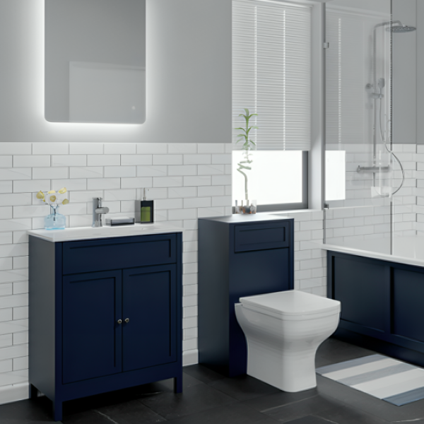 Traditional 500mm Back To Wall Wc Unit – Sapphire - Image 2