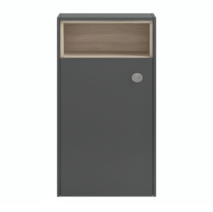 Coast Gloss Grey 600mm Open Shelf Wc Unit