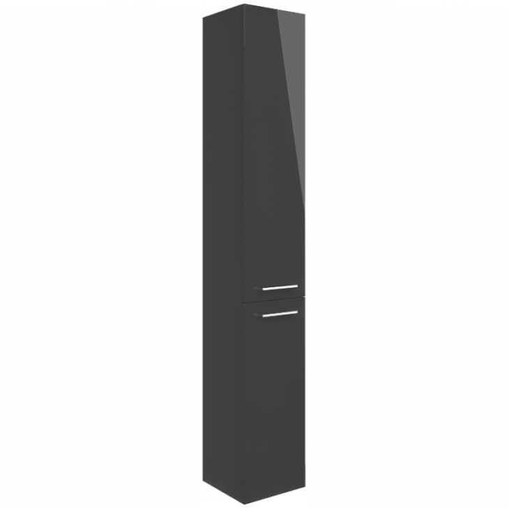 Viola Floor Standing Tall Storage Unit 350mm - Anthracite Gloss