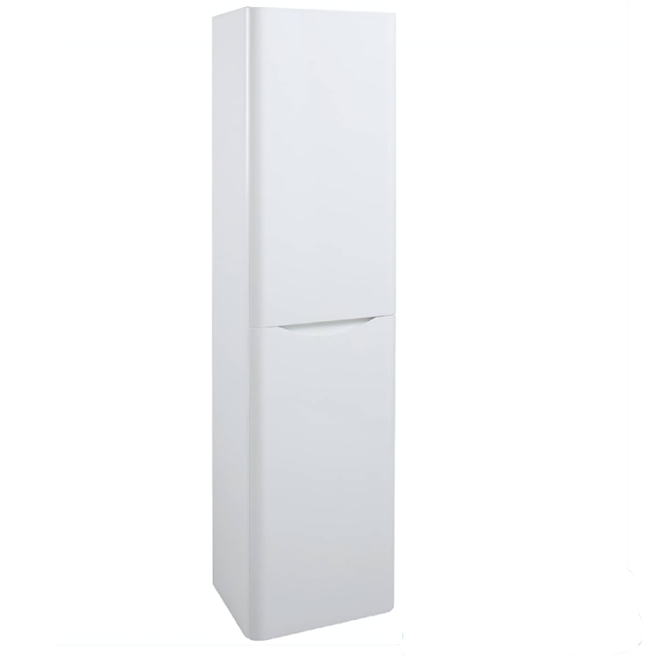 Bali Wall Mounted Tall Storage Unit 1500mm - White