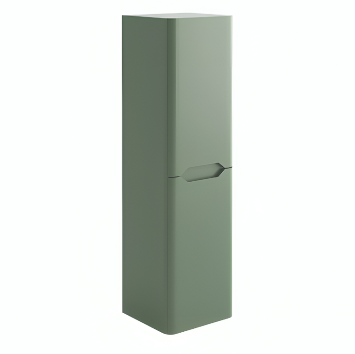 Wall Mounted Tall Storage Cabinet Unit 1400mm – Green
