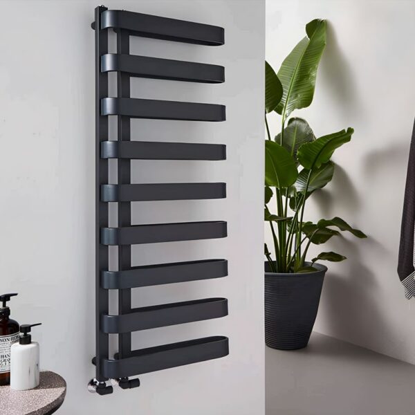 Kartell Texas Anthracite Designer Heated Towel Rail - 2 Size's