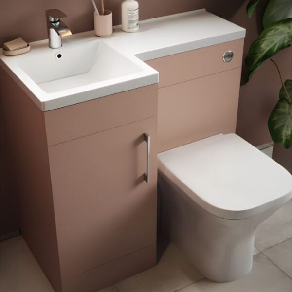 900mm L Shape Combination Furniture Dusty Pink - Image 2