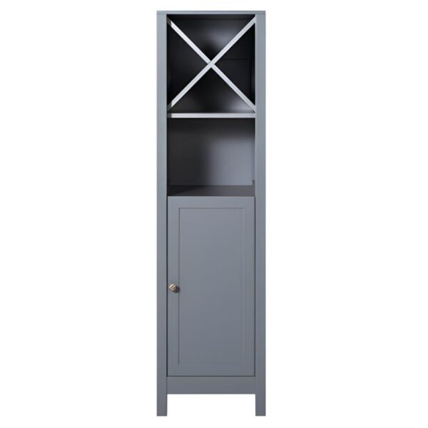 Tailored Turin Tall Boy With Towel Shelf - Grey