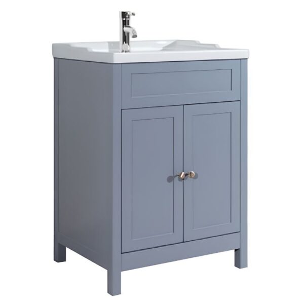 Traditional Classic 600mm Vanity Unit & Basin – Matt Grey
