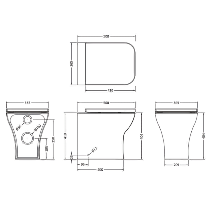 900mm L Shape Combination Furniture Black - Image 7