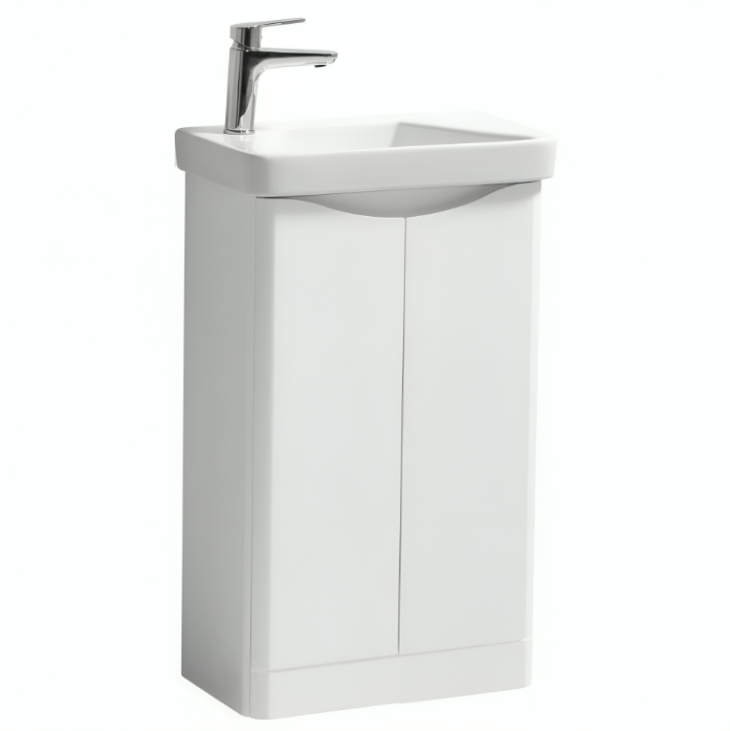 Kartell Arc 500 Floor Standing Vanity Unit and Basin - Gloss White