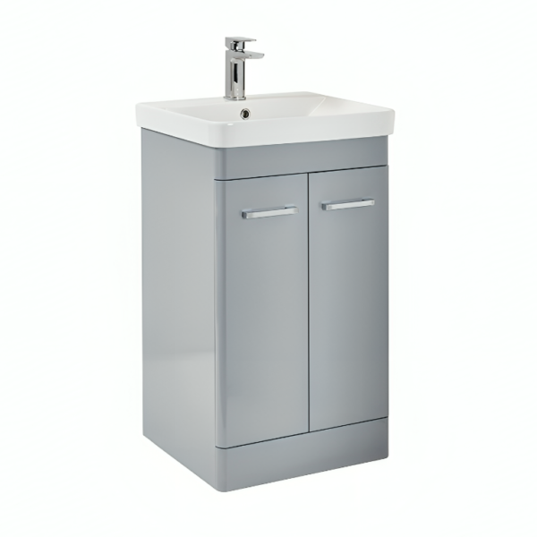 Tossina Floorstanding Bathroom Combination Pack – Pebble Grey - Image 3