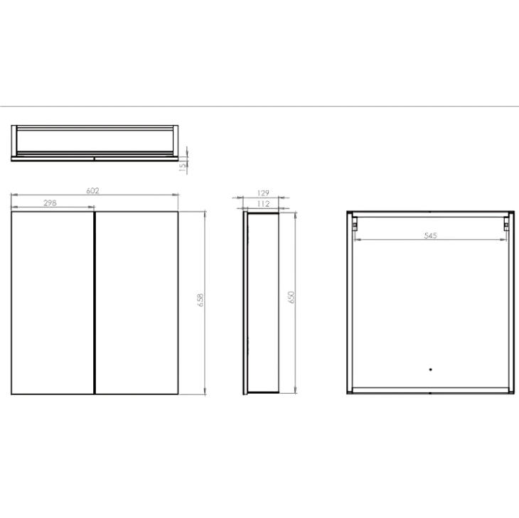 Tavistock Balance Double Door Bathroom Mirror Cabinet - Image 2