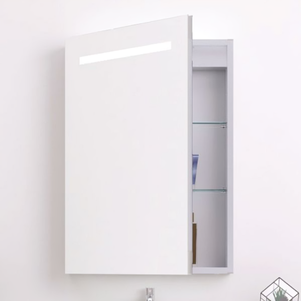 Kartell Prism 500 x 700 LED Illuminated Mirrored Bathroom Cabinet