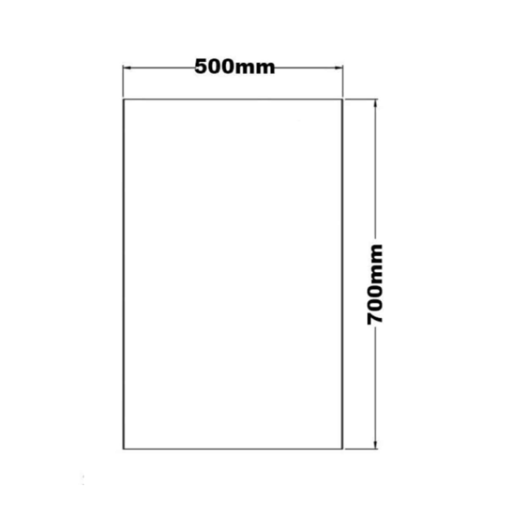 Kartell Prism 500 x 700 LED Illuminated Mirrored Bathroom Cabinet - Image 5