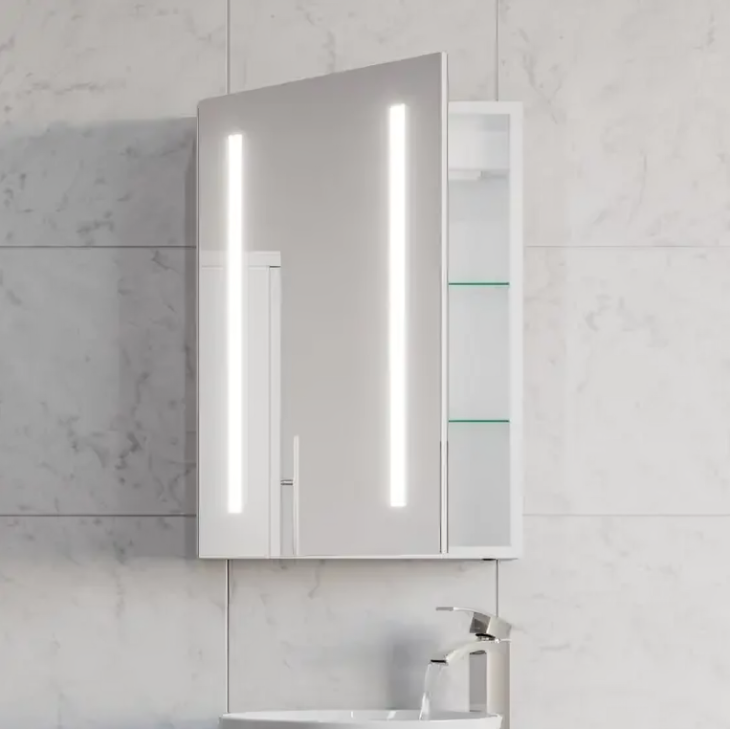 Kartell Spectrum LED Mirror Cabinet 700mm x 500mm - White Gloss