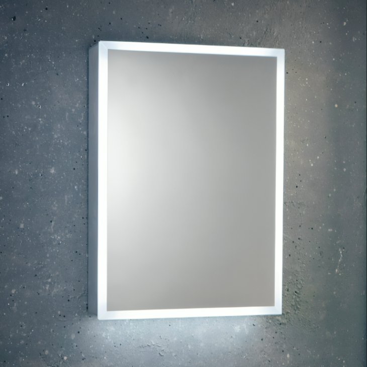Sognare Lia LED Mirror Single Door Cabinet with Demister Pad 500x700mm - Image 2