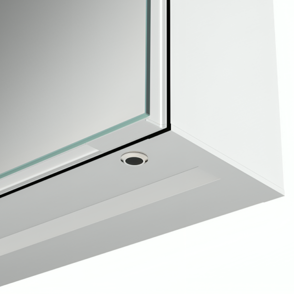 Kaji 500mm 1 Door Front-Lit LED Demister Mirror Cabinet - Image 2