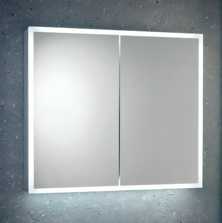 Sognare Lia LED Mirror Double Door Cabinet 600mm x 700mm