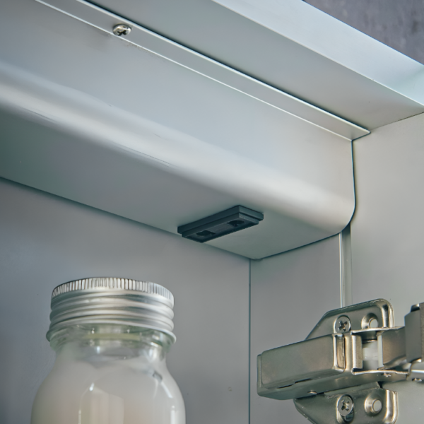 Sognare Lia LED Mirror Double Door Cabinet 800mm x 700mm - Image 3
