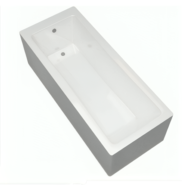 1400mm x 700mm Square Single Ended Bath With No Tap Holes
