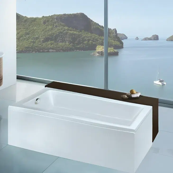 1500mm x 700mm Sanica Granada Square Single Ended Bath - Image 2