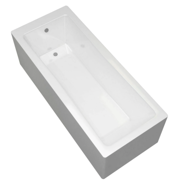 1600mm x 700mm Sanica Granada Square Single Ended Bath