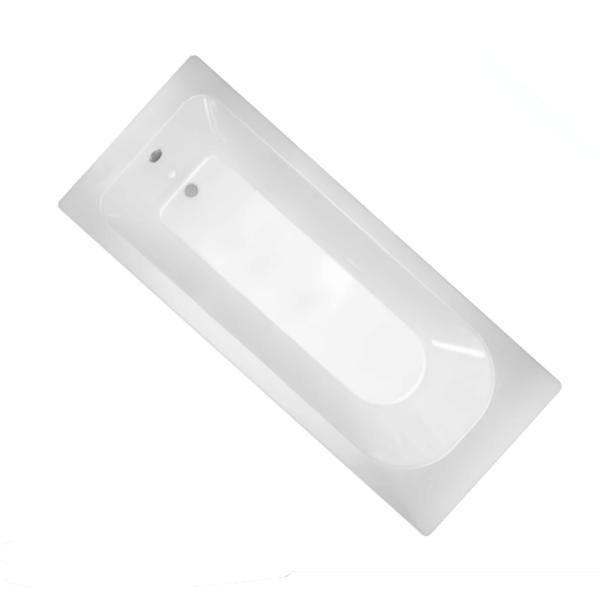 1600mm x 700mm Sanica Round Single Ended Bath With No Tap Holes