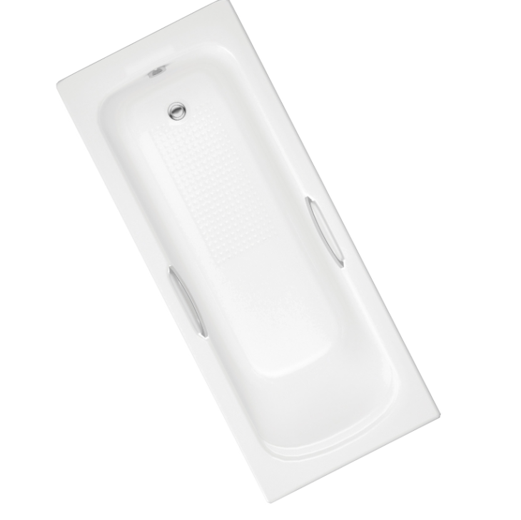 Modern Gripped White Single Ended Bath - Various Size's