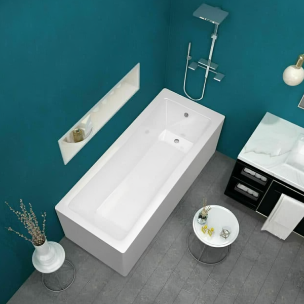 1700mm x 700mm Sanica Granada Square Single Ended Bath - Image 2