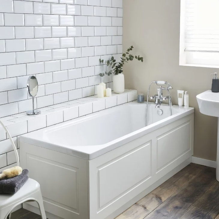 Kartell Astlea Rectangular Acrylic Bath 1700mm x 700mm Single Ended - Image 2