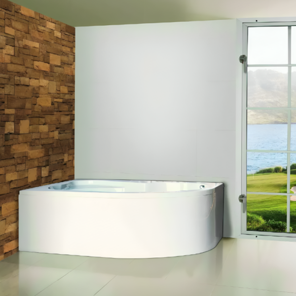 Sanica Sabin Corner Bath 1500mm x 1000mm - Left or Right Hand with Panel - Image 3