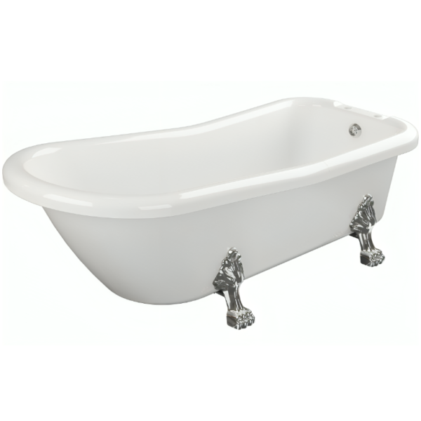 AquaVolere Queensway Traditional Freestanding Bath W/Feet 1530mm x 670mm
